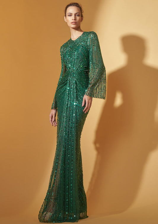 Jenny Packham Anja rhinestone-embellished Gown | iBrandZone