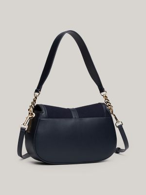 Tommy Heritage Textured Saddle Bag | Tommy Hilfiger - iBrandZone