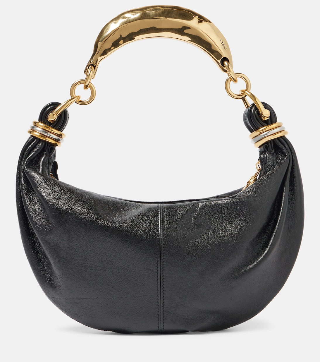 Banana Small leather shoulder bag in black - Chloe | iBrandZone