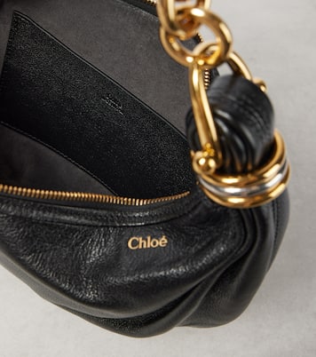 Banana Small leather shoulder bag in black - Chloe | iBrandZone