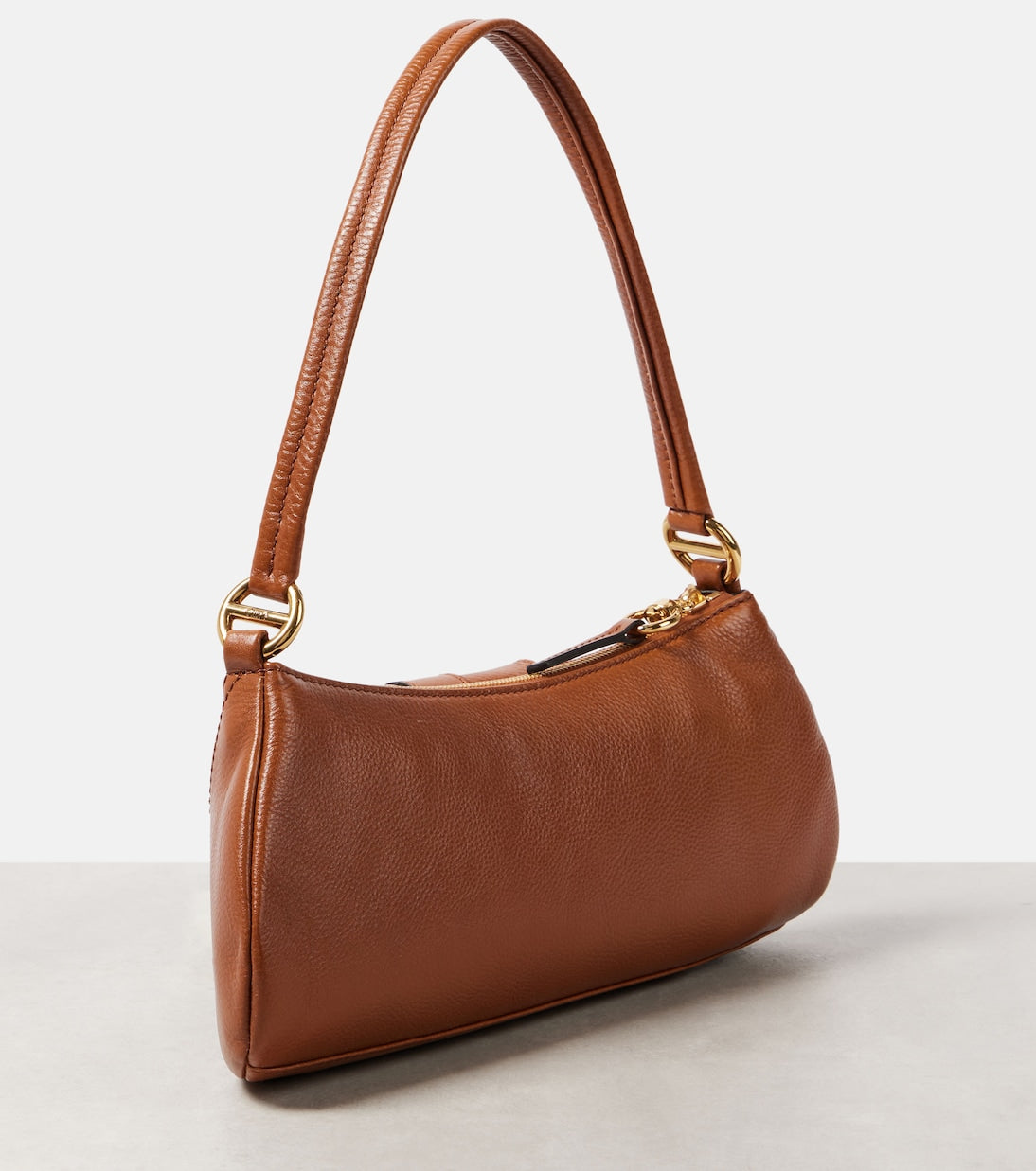 The 99 Small leather shoulder bag in brown - Chloe | iBrandZone