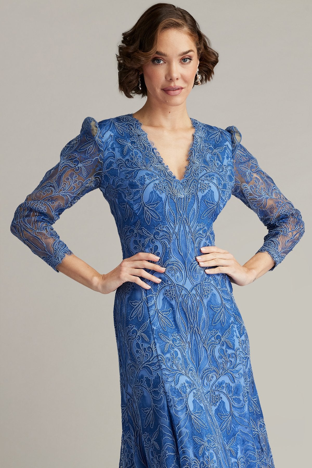 Beata Handkerchief Hem Midi Dress by Tadashi Shoji - iBrandZone