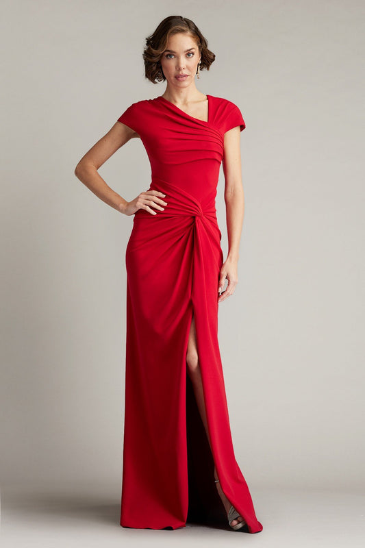 Russo Asymmetric Twist-Knot Gown by Tadashi Shoji - iBrandZone